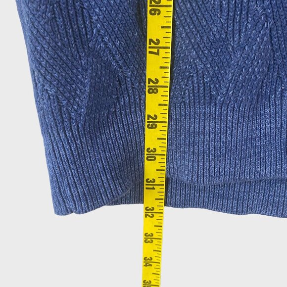 Tommy Bahama Napa Ridge 1/4 Zip Sweater Men's XXL Blue Ribbed Knit Long-Sleeve - Picture 12 of 12